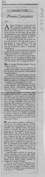 Premio Cervantes  [artículo] Filebo