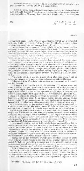 Principios y algunas curiosidades sobre las lenguas y el lenguaje  [artículo]
