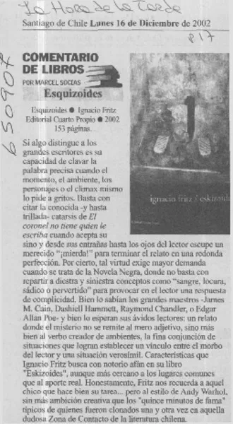 Esquizoides  [artículo]. Marcel Socías