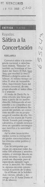 Sátira a la concertación  [artículo] Pedro Labra H.