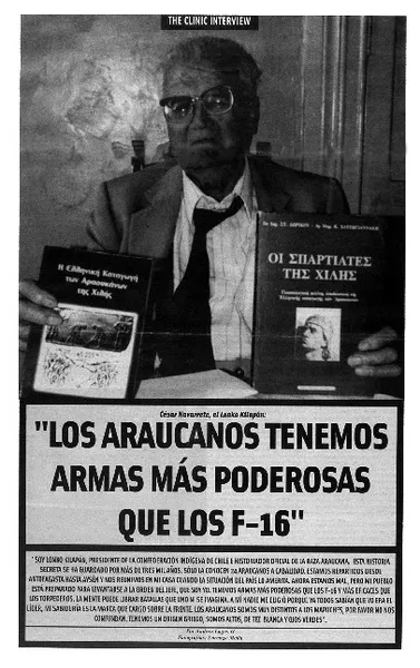 Los araucanos tenemos armas más poderosas que los F-16  [artículo] Andrea Lagos G.