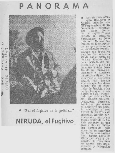 Neruda, el fugitivo  [artículo]