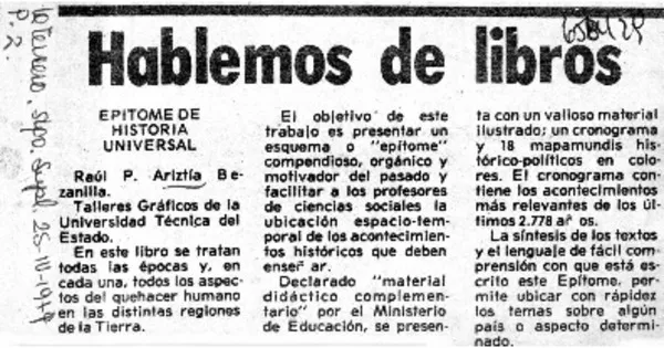 Hablemos de libros.  [artículo]