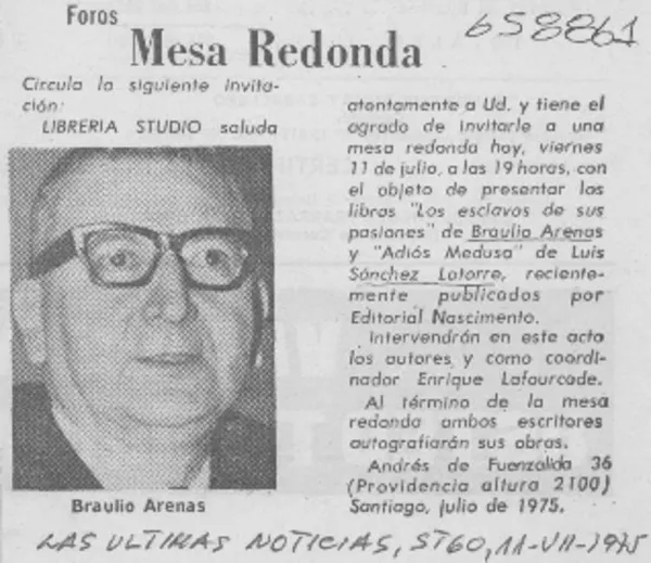 Mesa redonda.  [artículo]