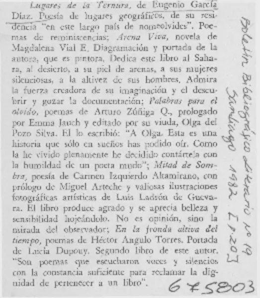 Lugares de la ternura.  [artículo]
