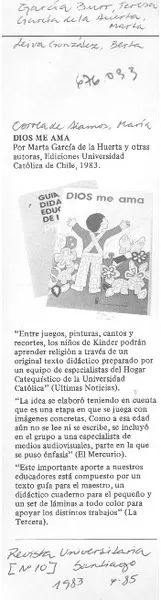 Dios me ama.  [artículo]