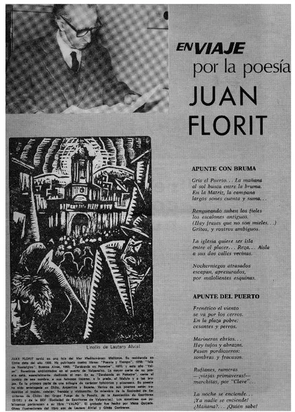 En Viaje por la poesía Juan Florit.  [artículo]