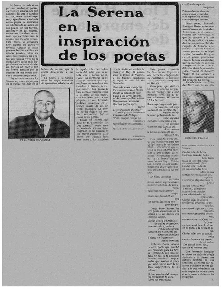 La Serena en la inspiración de los poetas  [artículo] R.
