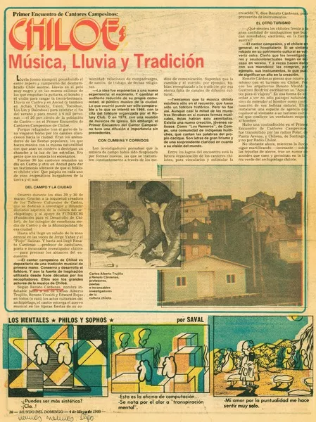 Chiloé, música, lluvia y tradición.  [artículo]