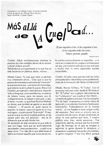 Chile deja de tener una loca geografía  [artículo] Virginia Vidal.