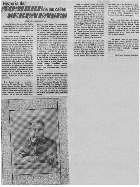 Historia del nombre de las calles  [artículo] Gustavo Rivera Flores.