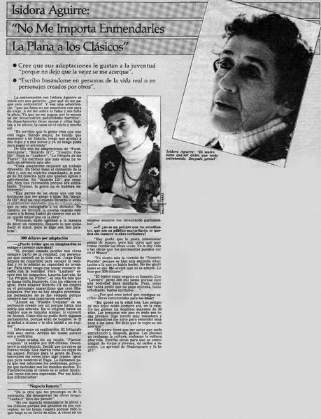 No me importa enmendarles la plana a los clásicos".  [artículo]