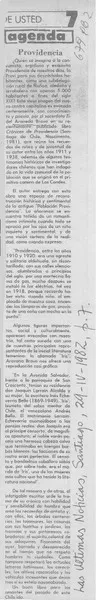 Providencia  [artículo] Juan Gabriel Araya G.