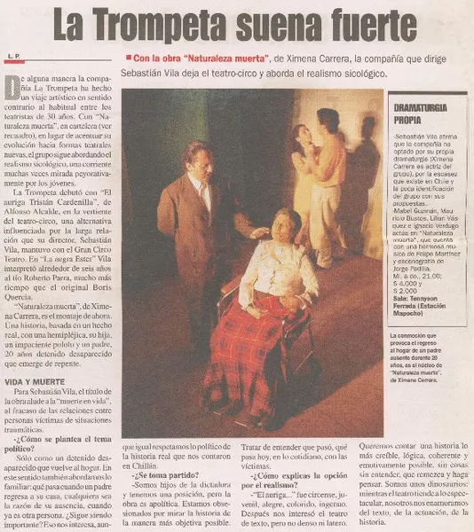 La Trompeta suena fuerte : [Entrevista] [artículo] L.P.