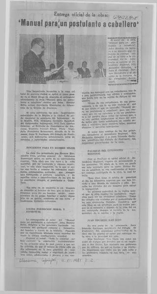 Manual para un postulante a caballero.  [artículo]