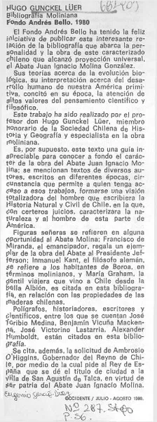 Hugo Gunckel Lüer  [artículo] Eugenio García-Díaz.