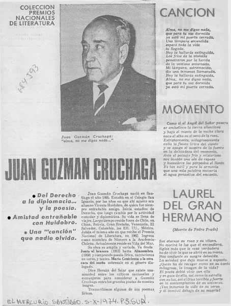 Juan Guzmán Cruchaga.  [artículo]