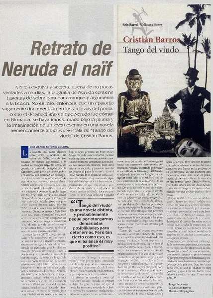 Retrato de Neruda el naïf  [artículo] Marco Antonio Coloma.
