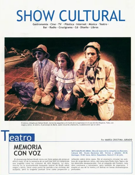 Memoria con voz  [artículo] María Cristina Jurado.