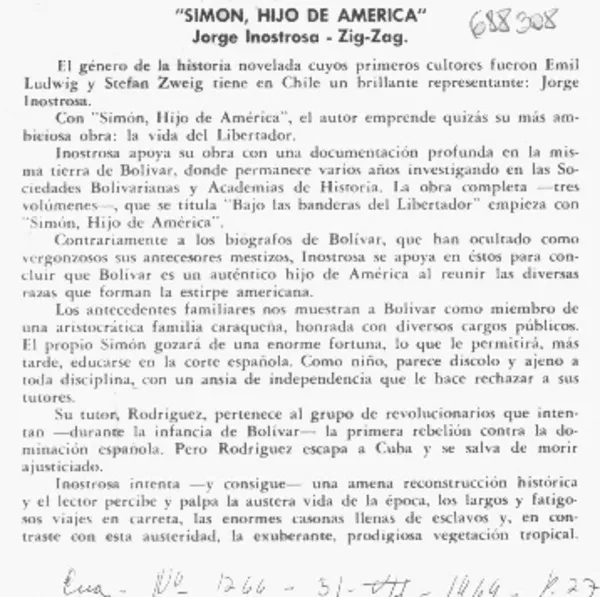 Fue reeditada "Historia del partido socialista de Chile" de Jobet.  [artículo]