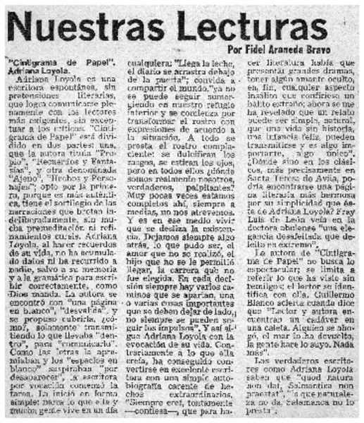 Bocetos y perfiles  [artículo] Fidel Araneda Bravo.