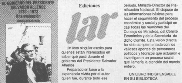 El gobierno del Presidente Salvador Allende 1970-1973.  [artículo]