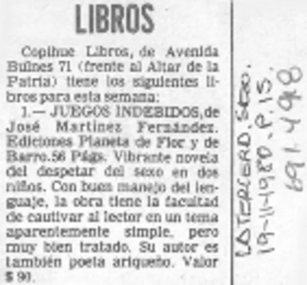 Libros.  [artículo]