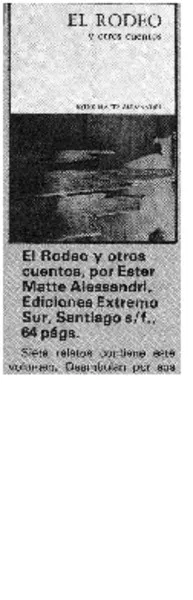 El Rodeo y otros cuentos.  [artículo].