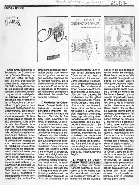 Libros y folletos recibidos.  [artículo]