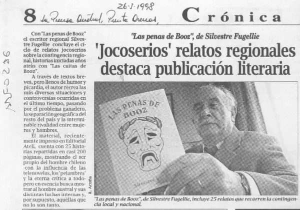 "Jocoserios" relatos regionales destaca publicación literaria  [artículo].