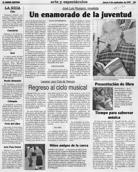 Un Enamorado de la juventud  [artículo].
