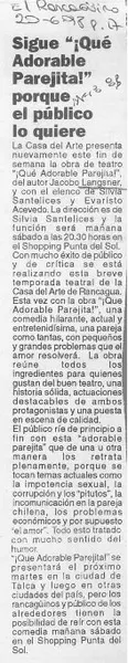 Sigue "Qué adorable parejita!" porque el público lo quiere  [artículo].