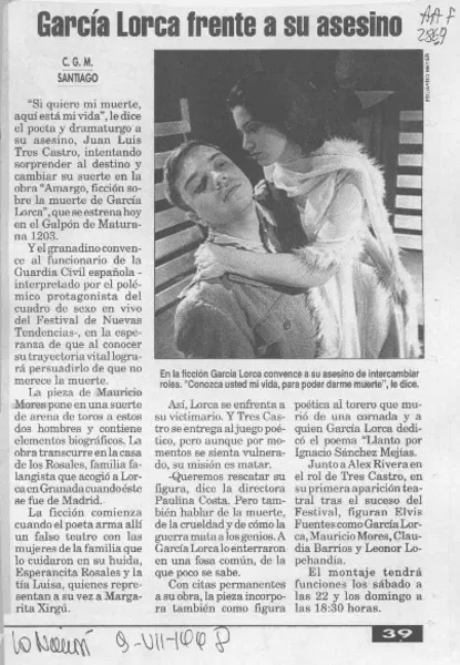 García Lorca frente a su asesino  [artículo] C. G. M.