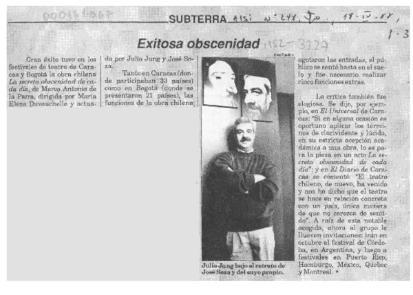 Exitosa obscenidad  [artículo].