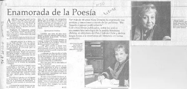 Enamorada de la poesía  [artículo] M. S. D.