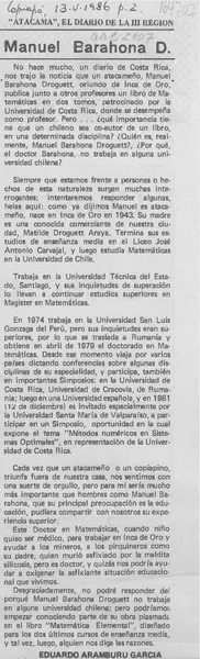 Manuel Barahona D.  [artículo] Eduardo Aramburú García.