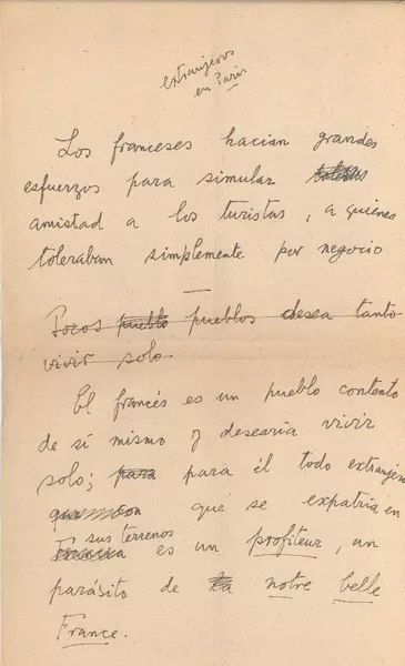 [Artículos y notas]  [manuscrito] Joaquín Edwards Bello.