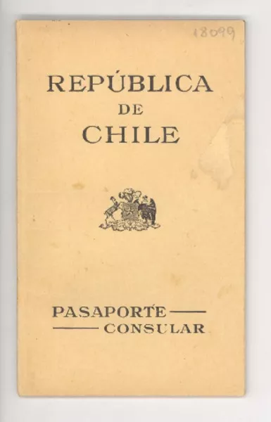 [Pasaporte consular] [a] Juan Miguel Godoy [Yin Yin]  [manuscrito] Consulado de Chile en Nápoles.