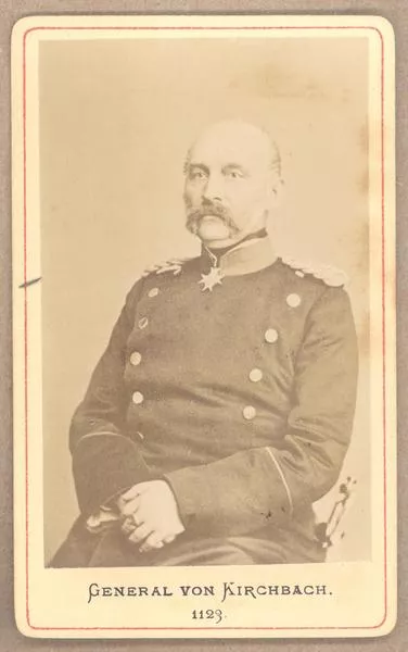 [General Hugo Ewald Graf Von Kirchbach, retrato de medio cuerpo con uniforme]  [fotografía].
