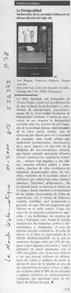 La Desigualdad  [artículo]
