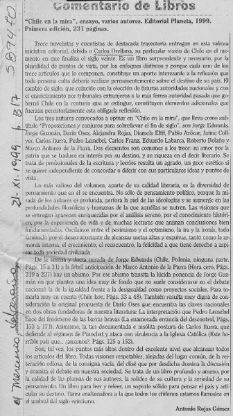 Chile en la mira  [artículo] Antonio Rojas Gómez