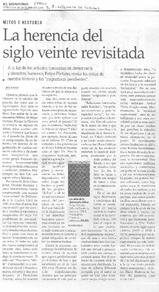 La herencia del siglo veinte revisitada  [artículo] José Bengoa