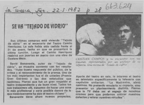 Se va "Tejado de vidrio".  [artículo]