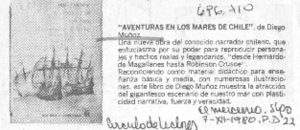 Aventura en los mares de Chile.  [artículo]