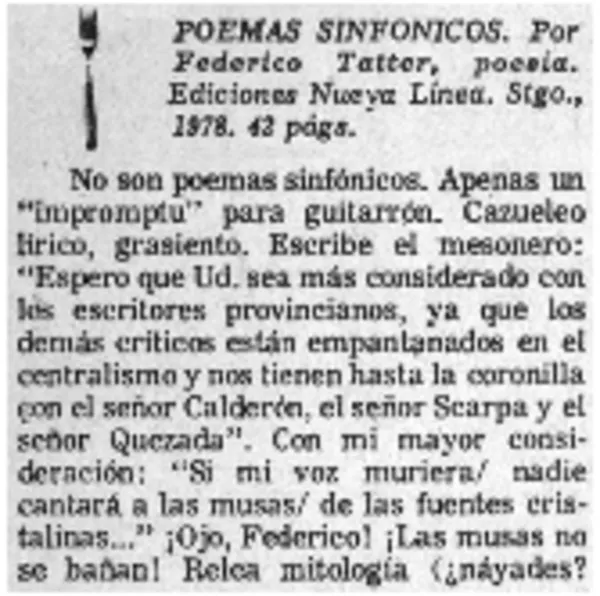Poemas sinfónicos  [artículo] Cándido.