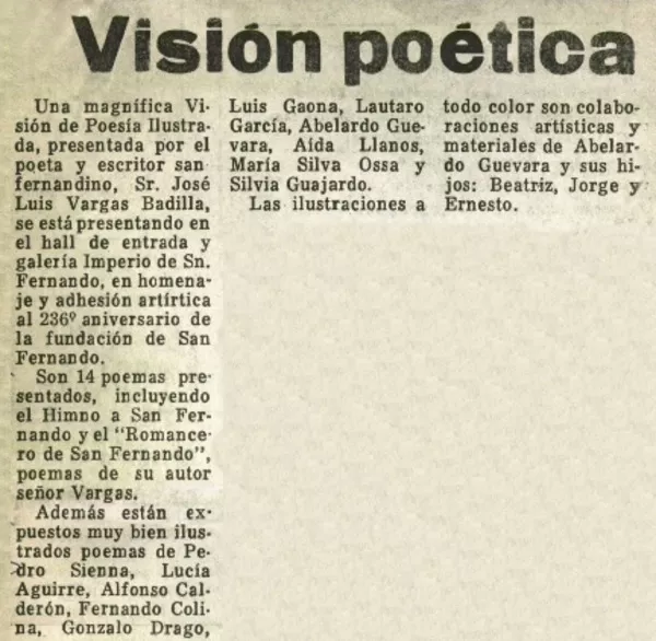 Visión poética.  [artículo]