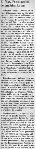El mar, preocupación de América Latina  [artículo] Rafael Vargas Hidalgo.