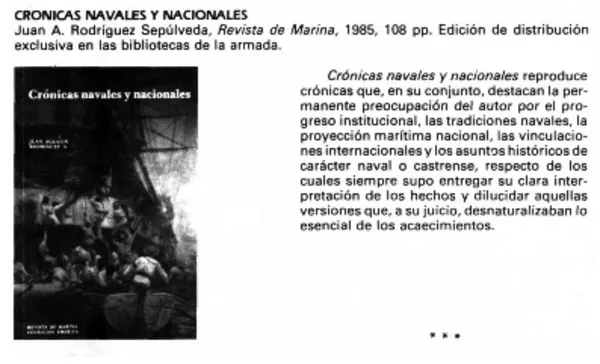 Crónicas navales y nacionales.  [artículo]