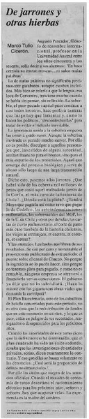 De jarrones y otras hierbas  [artículo] Marco Tulio Cicerón.