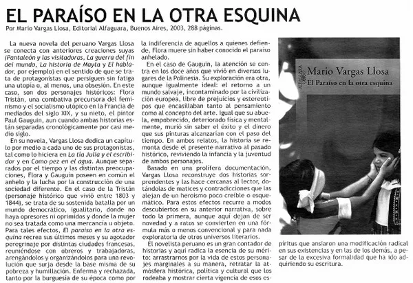El Paraíso en la otra esquina  [artículo]